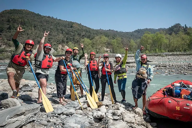 Kathmandu to Pokhara Flight, Seti River Rafting & Riverside Camping