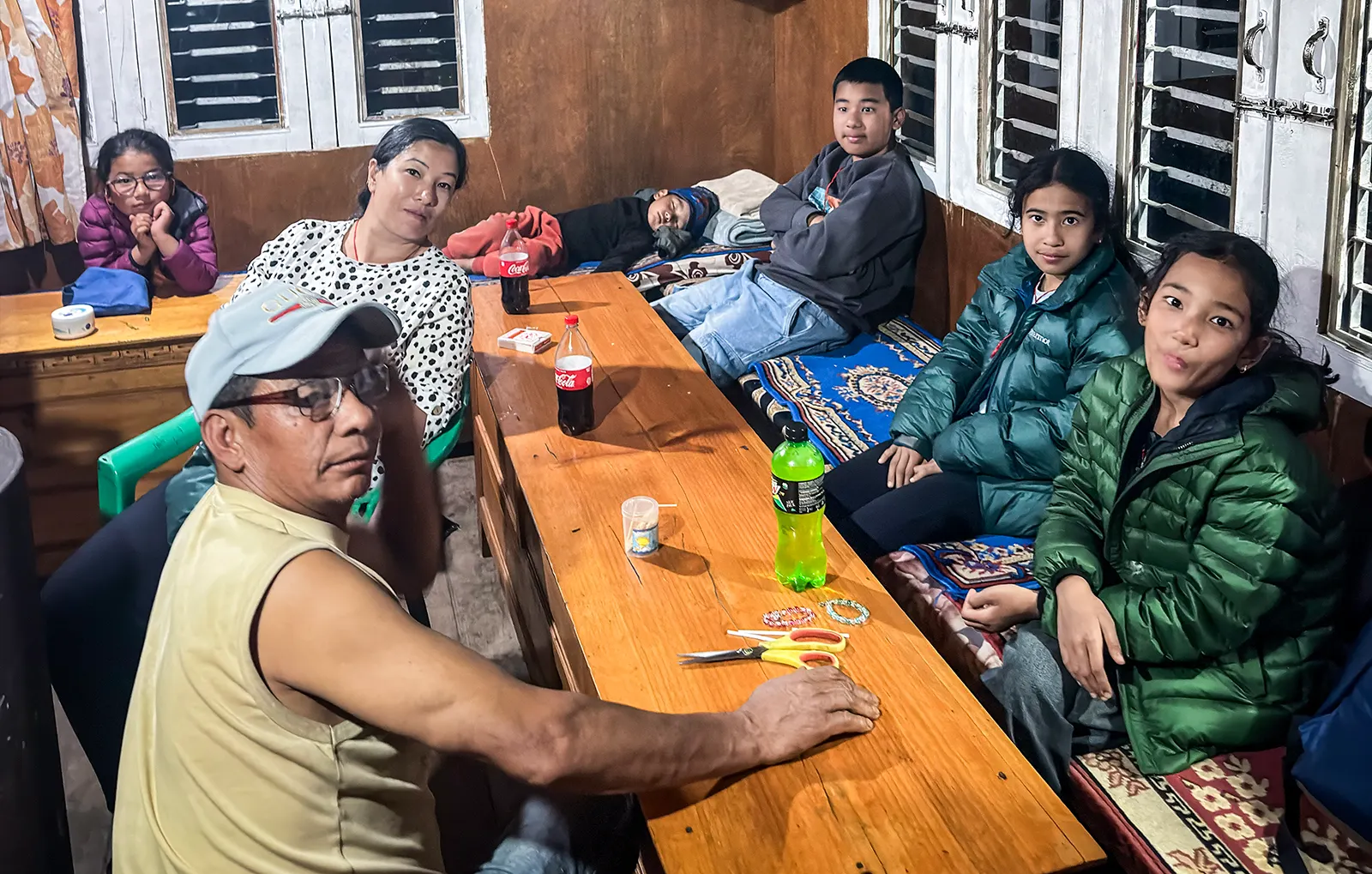Together with the children at Mama’s house in Phaplu, sharing a warm family moment.