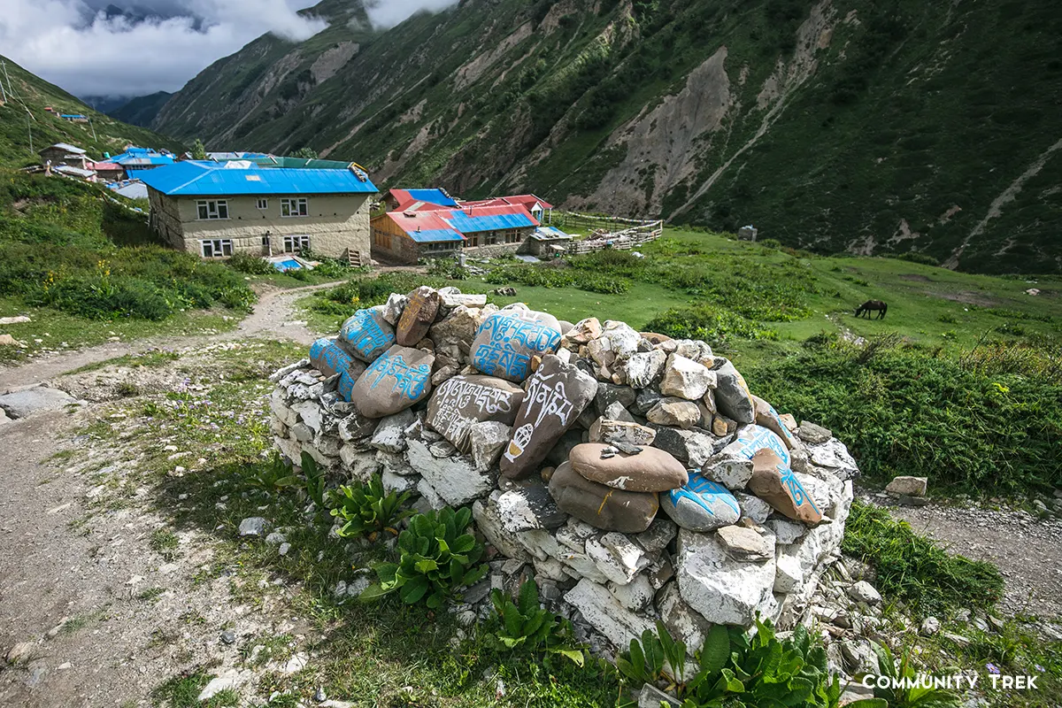 Trek to Thorong Phedi 4,450m.