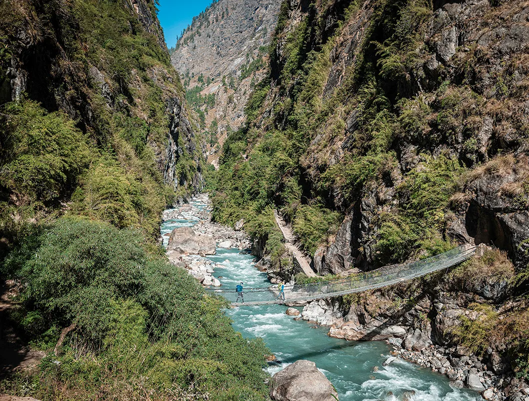 Trek from Jagat to Deng (1,865 m)