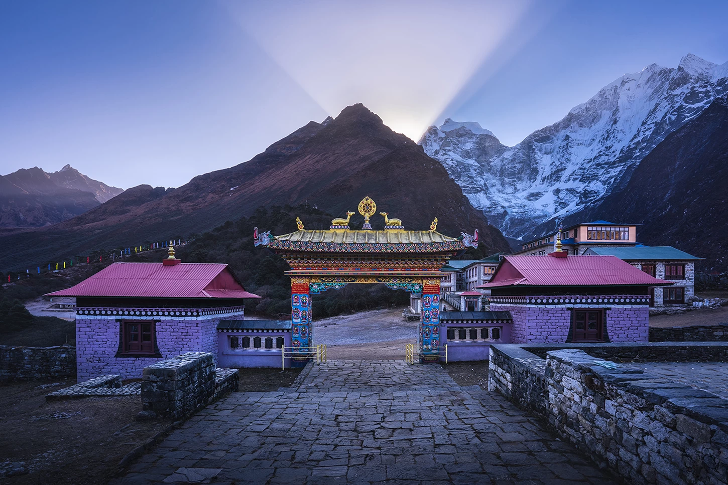 Namche Bazaar to Tengboche, monastery among the Mountains